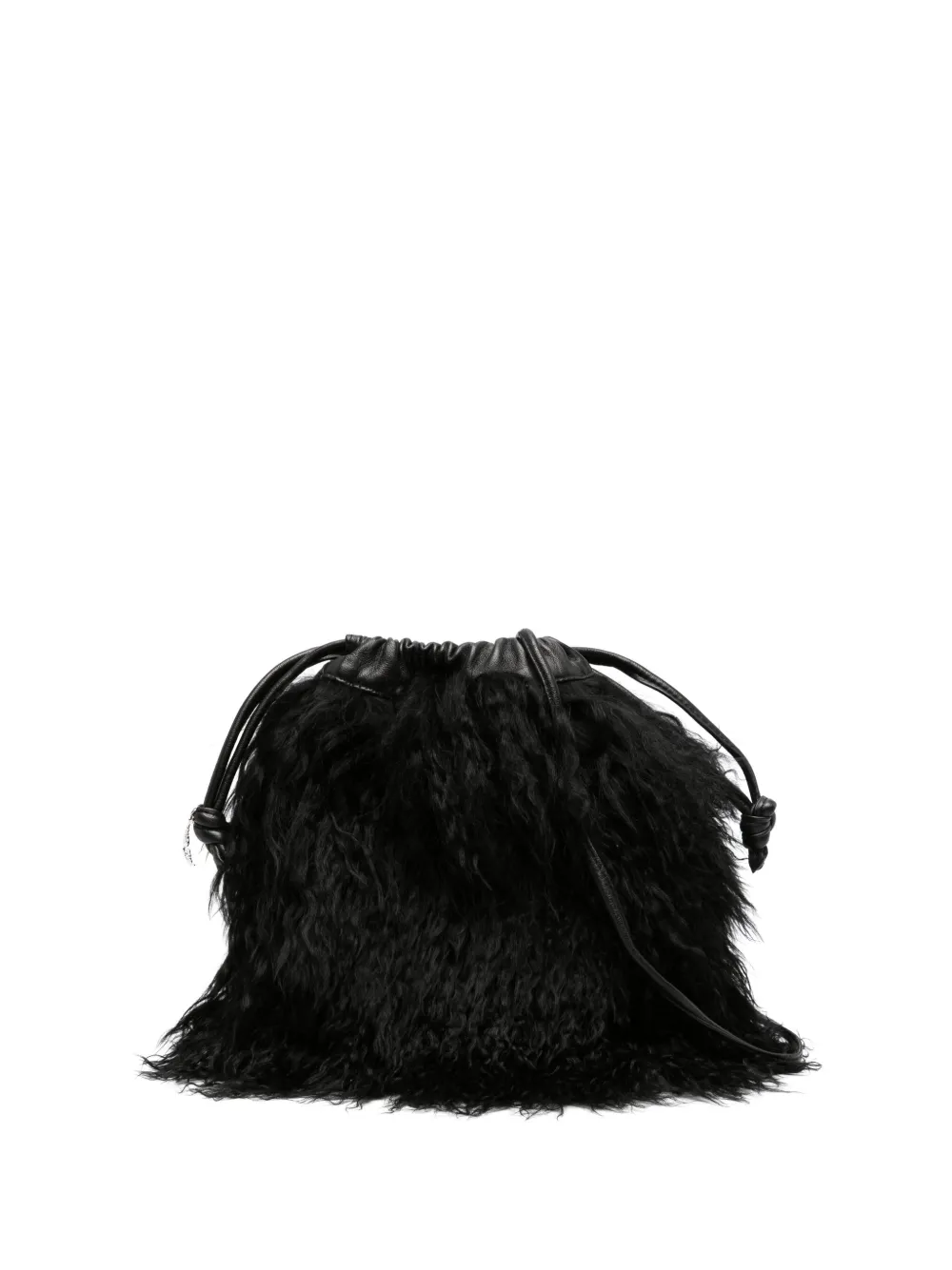 Zadig & Voltaire Rock To Go Frenzy Shearling Bag In Black