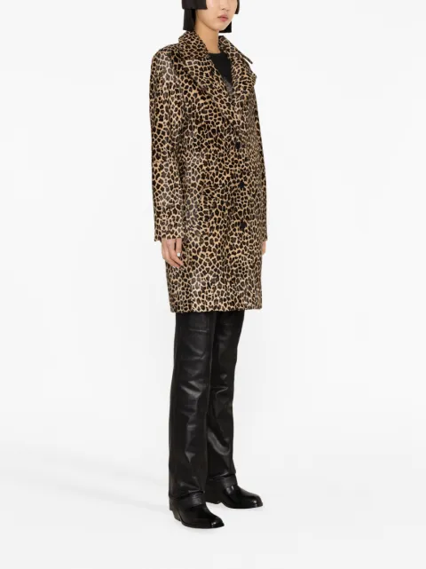 Zadig&Voltaire leopard-print calf hair coat RWCO00031 - 2