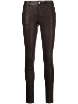 Pantalon cuir femme shop zadig et voltaire