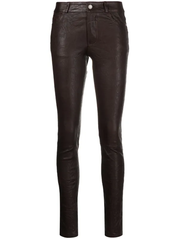 White leather skinny jeans on sale