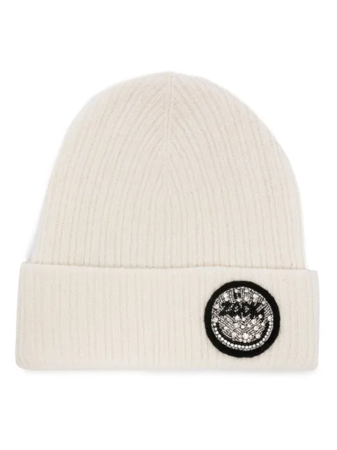 Zadig&Voltaire logo-embellished merino-wool beanie