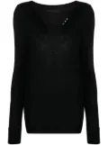 Zadig&Voltaire star-buttons Henley-neck T-shirt - Black