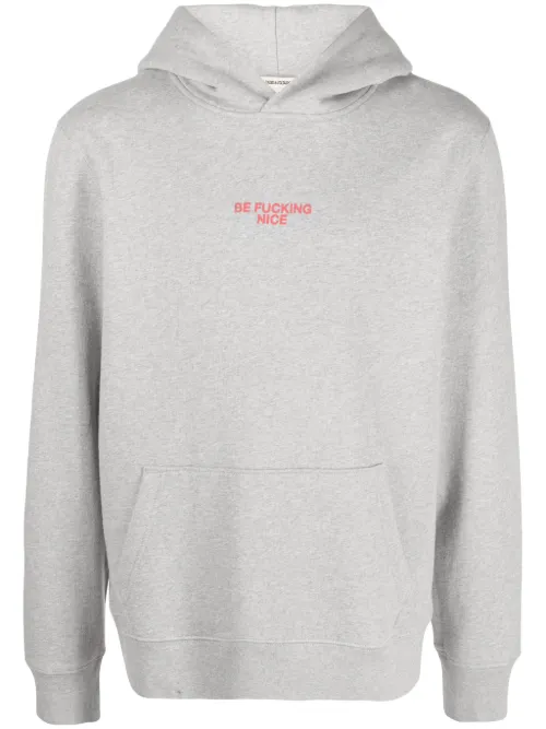 Hoodie en coton à slogan imprimé - Zadig&Voltaire - Modalova