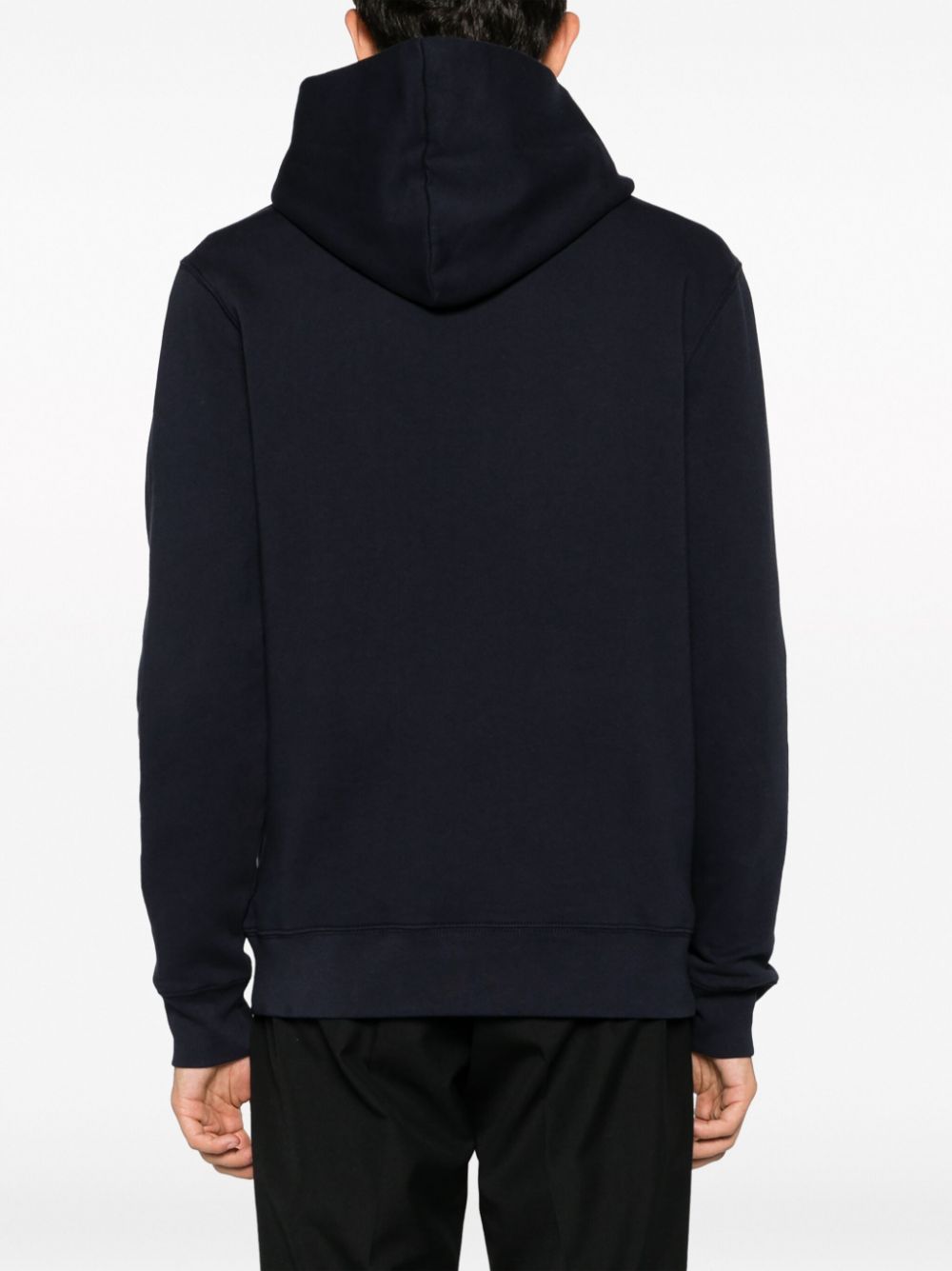 Shop Zadig & Voltaire Slogan-print Organic Cotton Hoodie In Blue