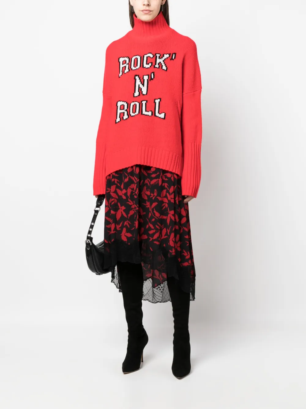 Zadig&Voltaire Intarsia trui - Rood
