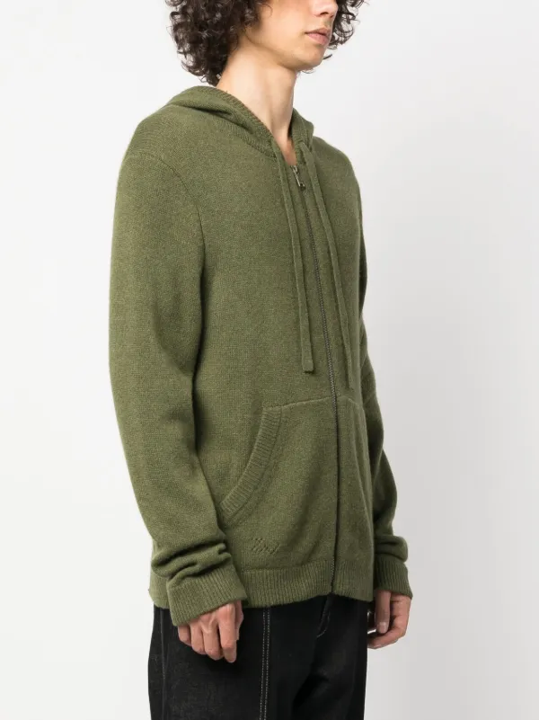 Zadig Voltaire zip up Knitted Cashmere Hoodie Farfetch