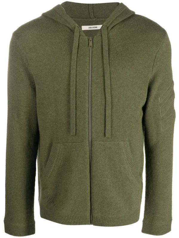 Green cashmere hoodie shop