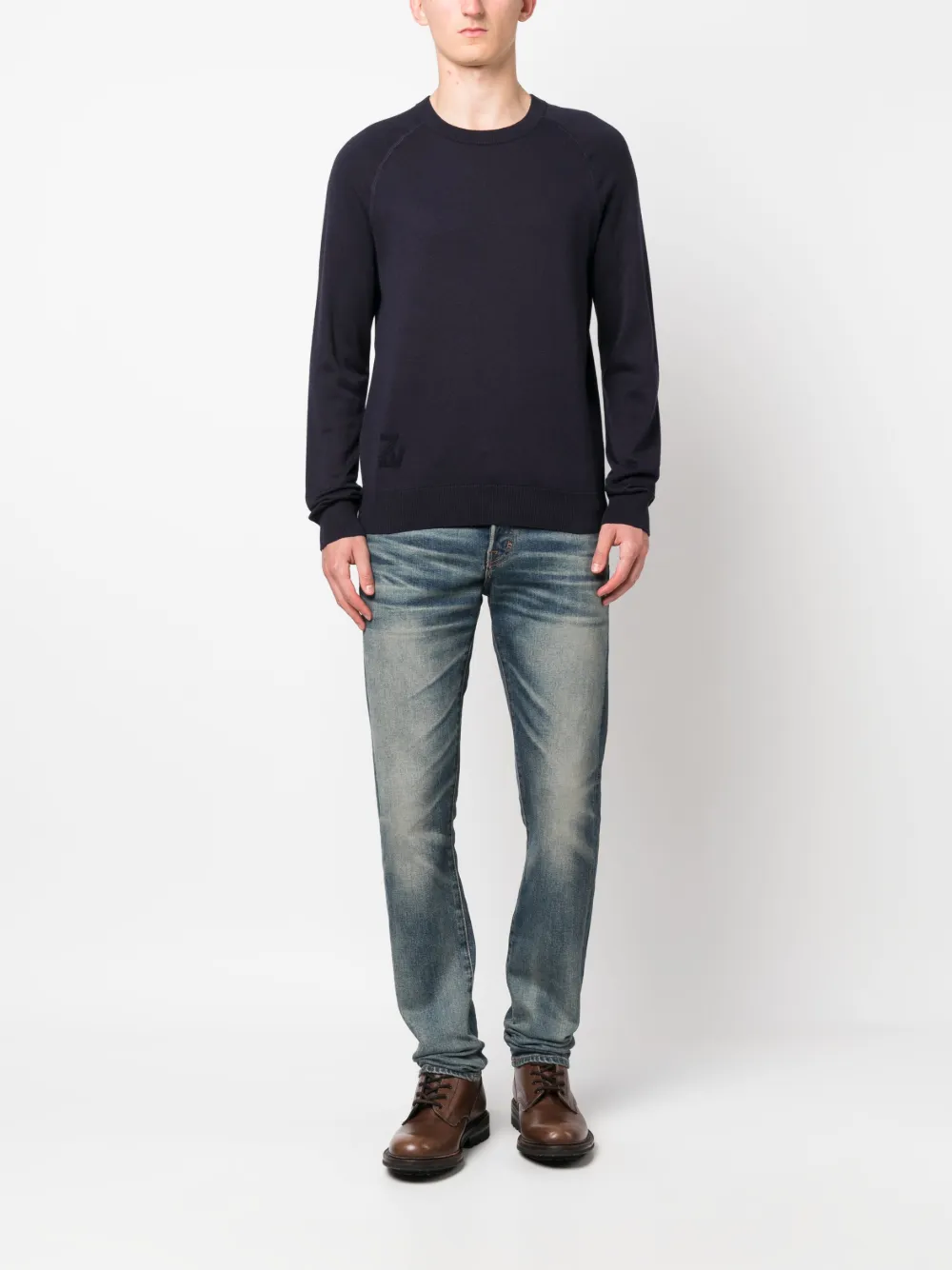 Zadig&Voltaire pull Thomaso à logo en intarsia | Pulls | Image 2