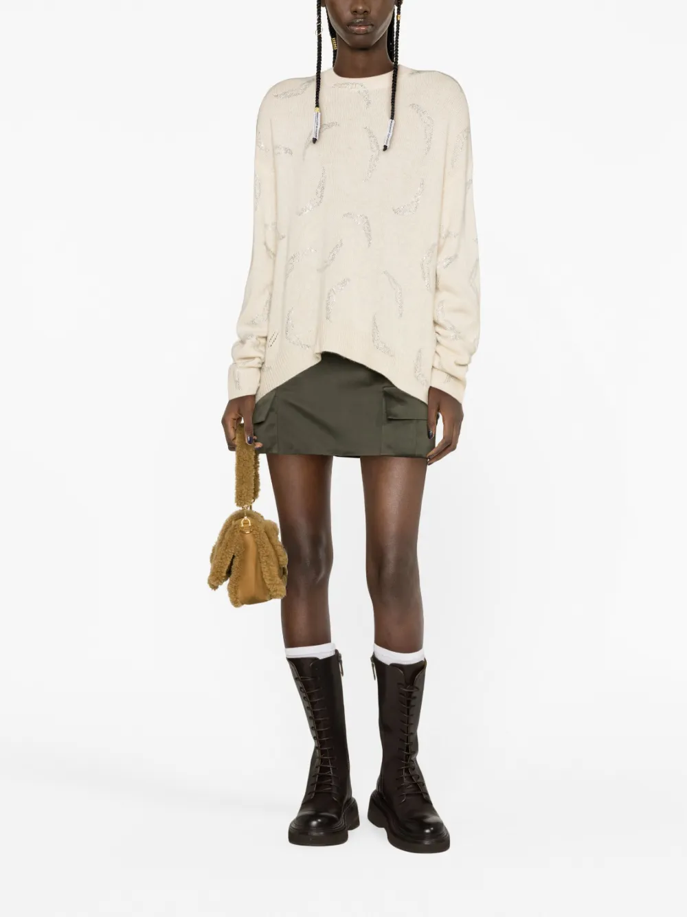 Zadig&Voltaire Kasjmier trui - Beige