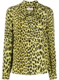 Zadig&Voltaire Taos leopard-print silk shirt - Yellow