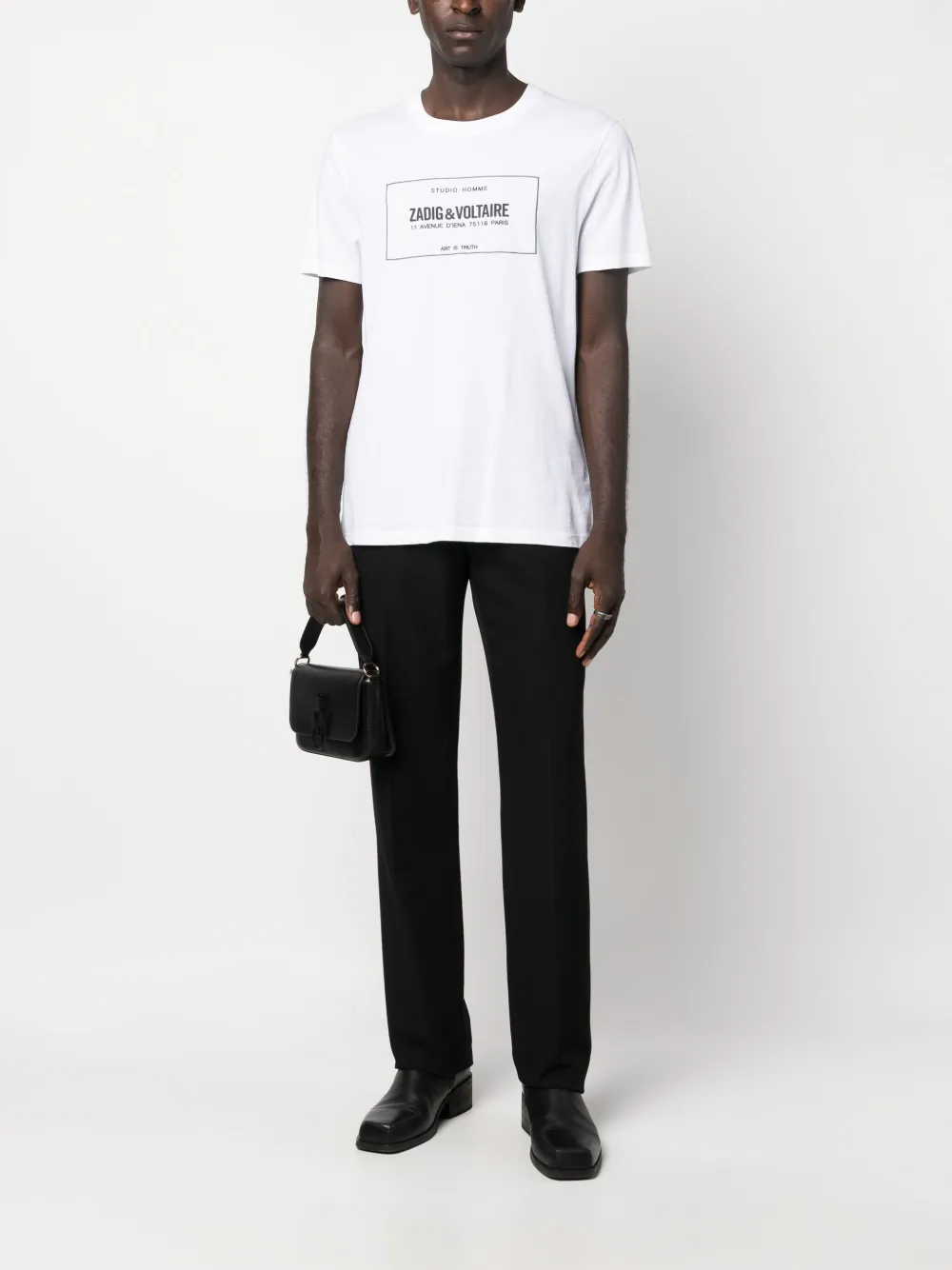 Zadig Voltaire logo print Organic Cotton T shirt Farfetch