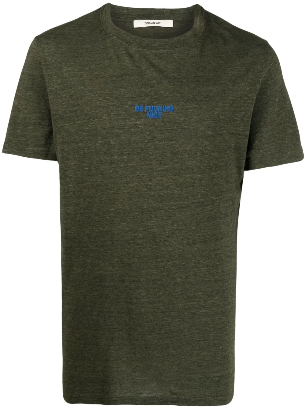 Zadig&Voltaire playera con eslogan estampado | verde | Image 1