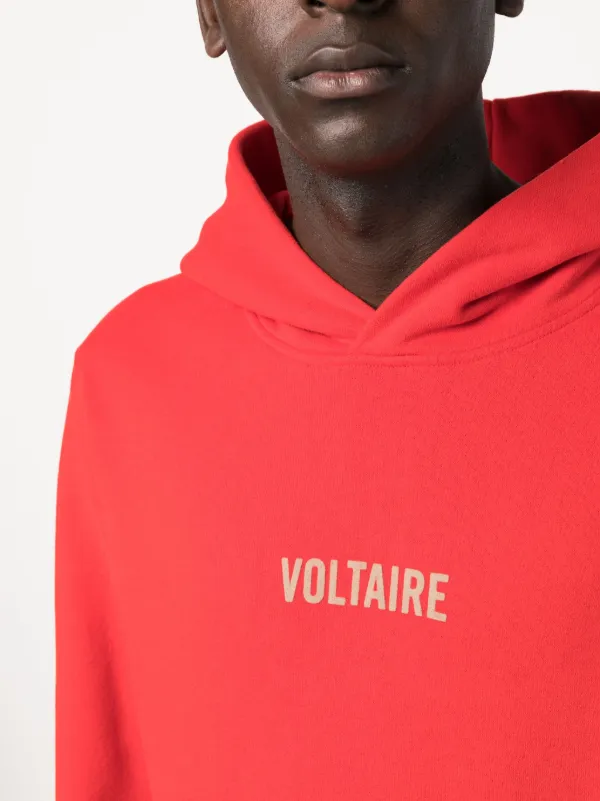 【関税 送料無料】ZADIG & VOLTAIRE ロゴ スウェット フーディ Zadig&Voltaire ロゴ スウェットパーカー | レッド | FARFETCH JP