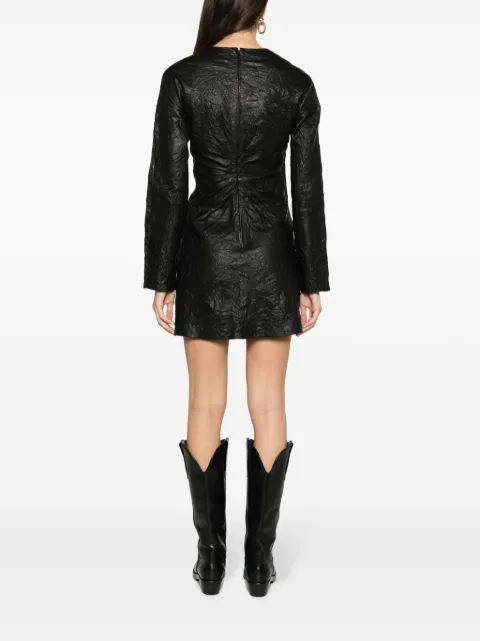 Zadig&Voltaire Rixina gathered leather minidress RWDR00025 - 3