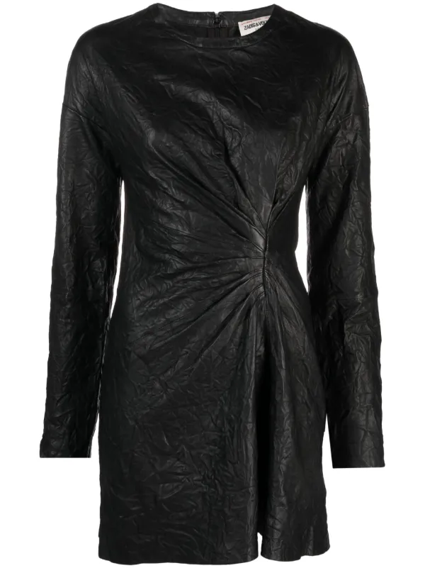 Zadig & Voltaire Leather Mini Dress