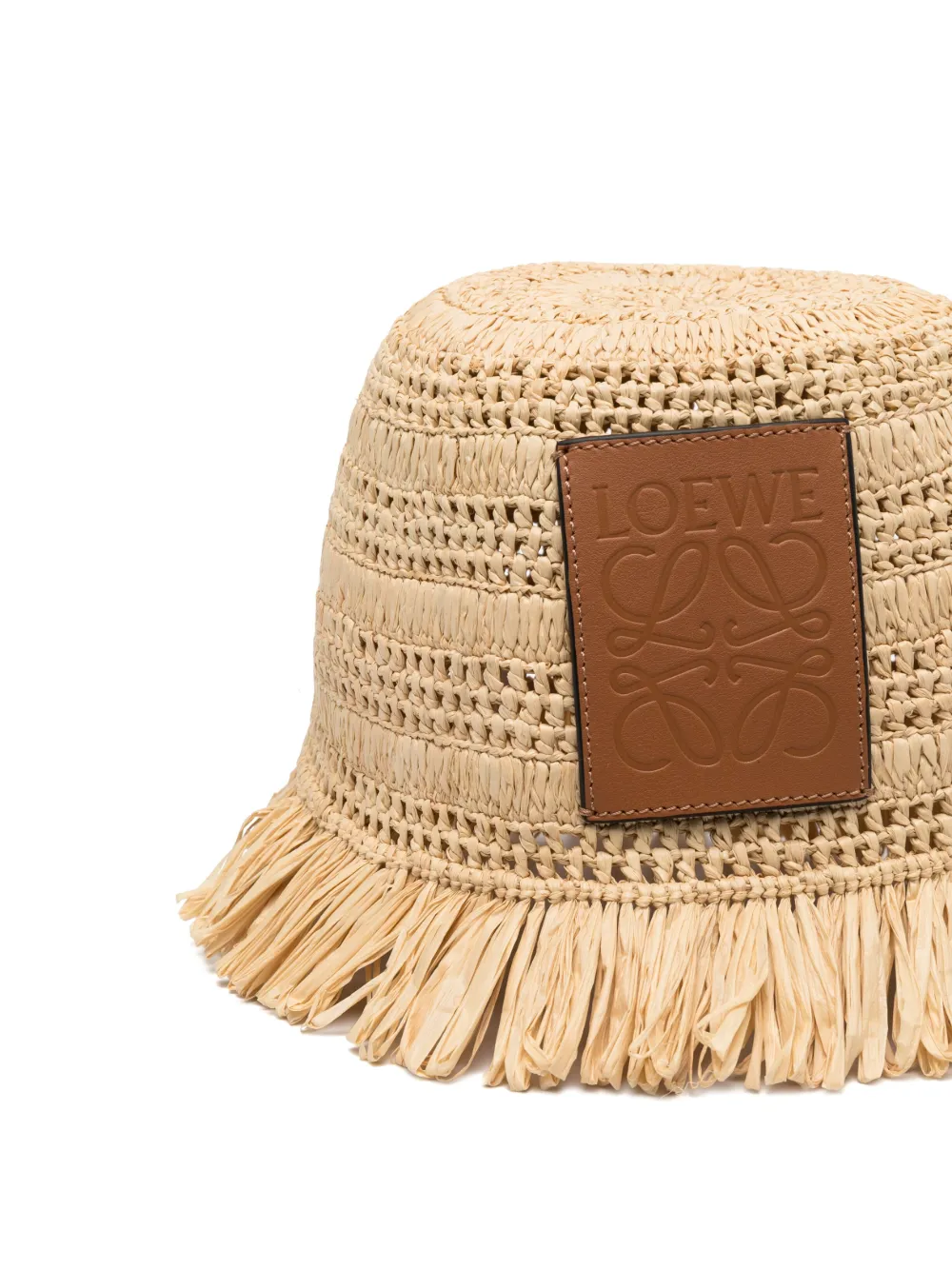 LOEWE Hoed met logopatch - Beige