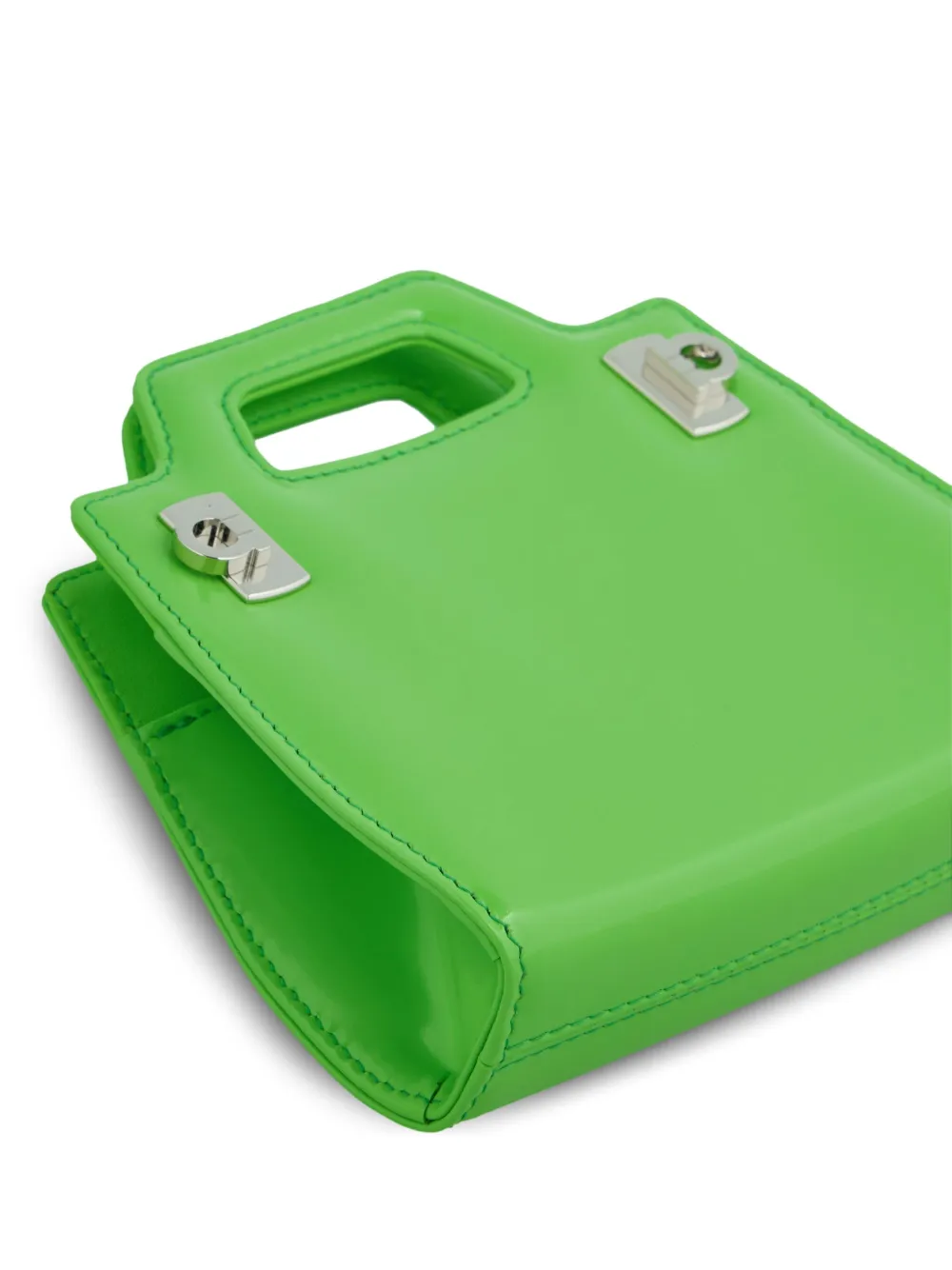 Ferragamo Wanda leather mini bag - Groen