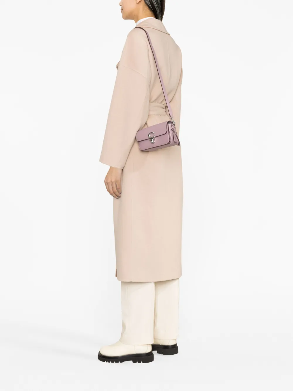 Coach Studio leren schoudertas - Paars