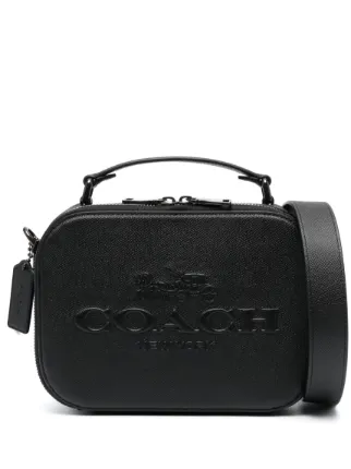 Coach black top and silver crossbody