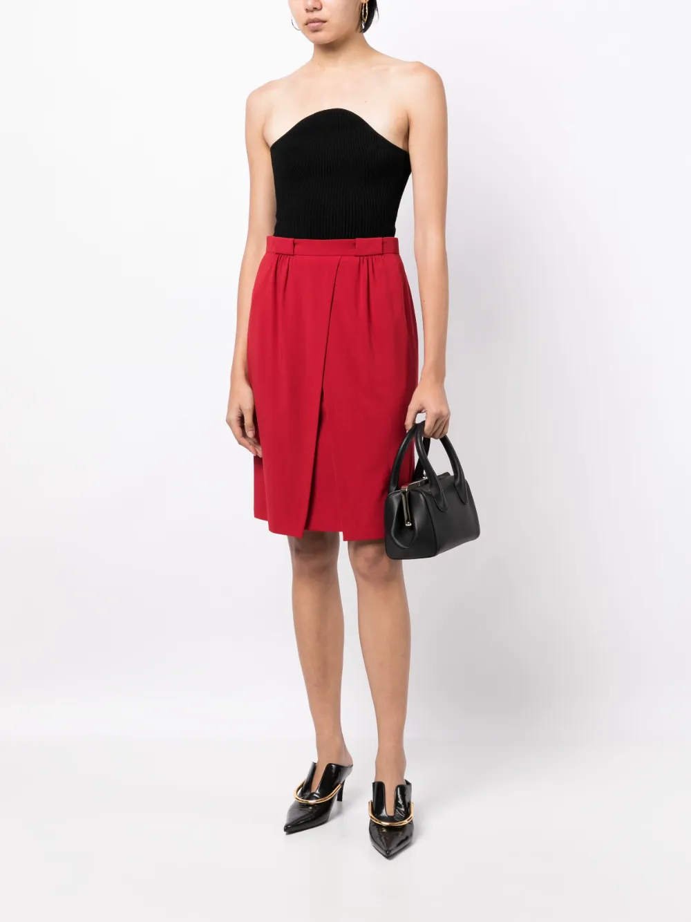 Emporio Armani High waist mini-rok - Rood