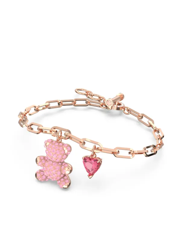 【美品】SWAROVSKI Rosette pink Braceletクリスタル 美品】SWAROVSKI Rosette pink Braceletクリスタル