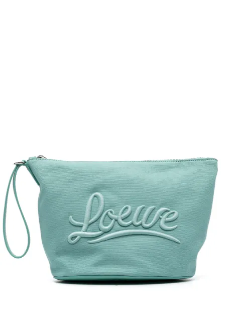 LOEWE embroidered-logo cosmetic bag