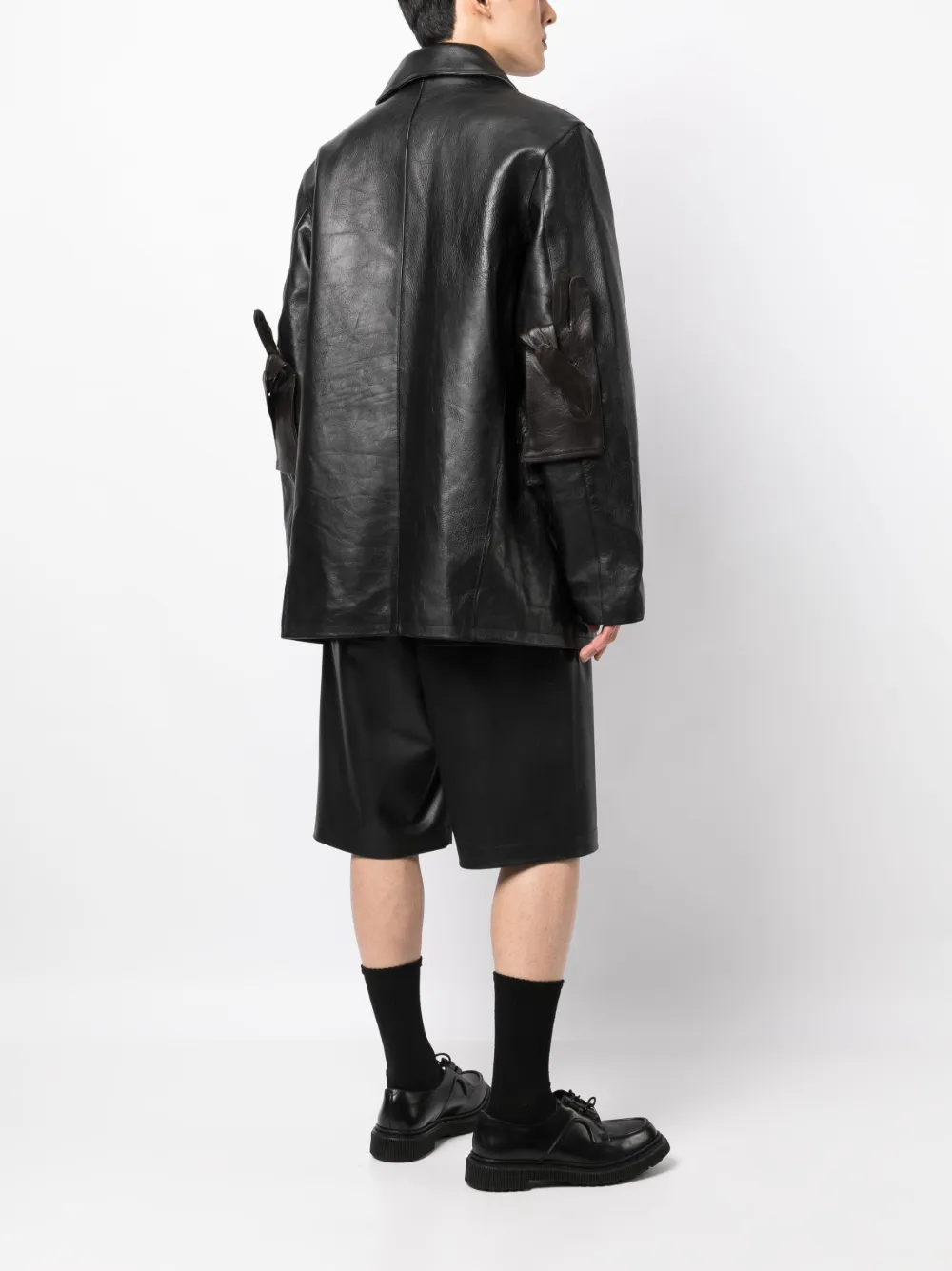 Raf Simons Blazer met verborgen sluiting - Zwart