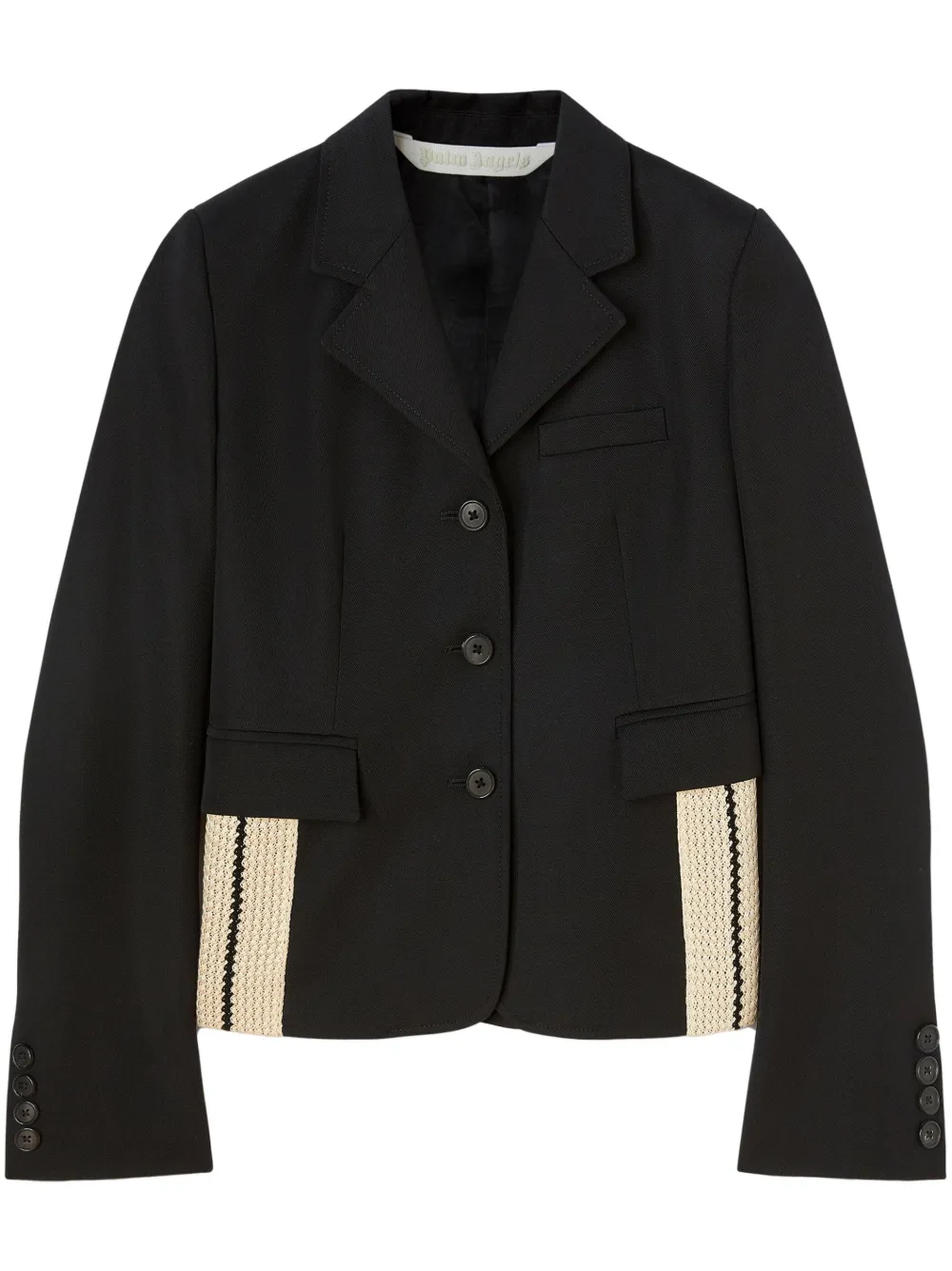 Palm Angels Blazer slim com aplicação lateral | Preto | Image 1