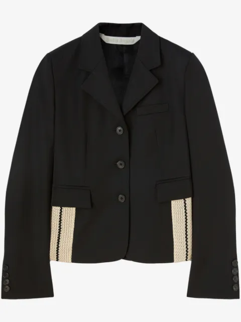 Palm Angels blazer ajustado con aplique lateral