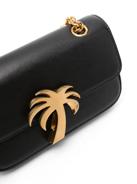 Palm Angels Palm Bridge leather crossbody bag PWNQ018F23LEA0011076 - 3