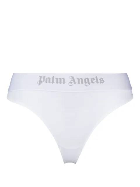 Palm Angels logo-waistband thong
