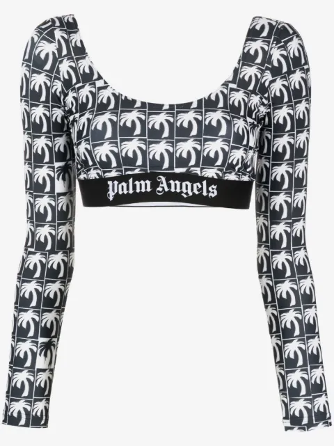 Palm Angels croptop med palmtryck