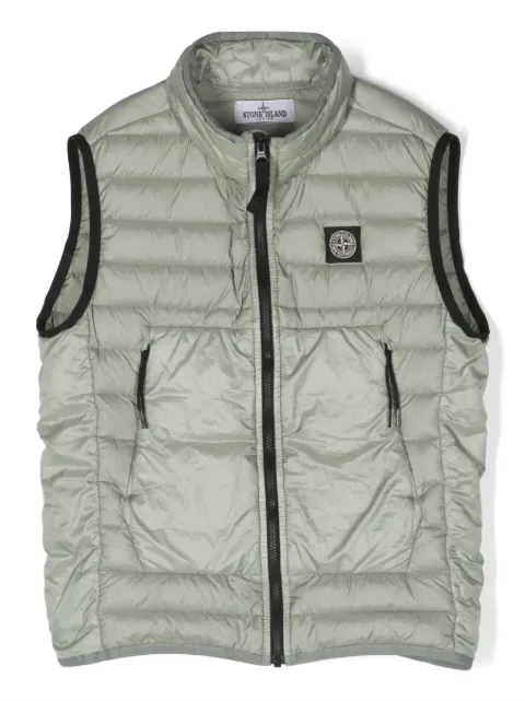 Stone Island Junior - chest logo-patch padded gilet