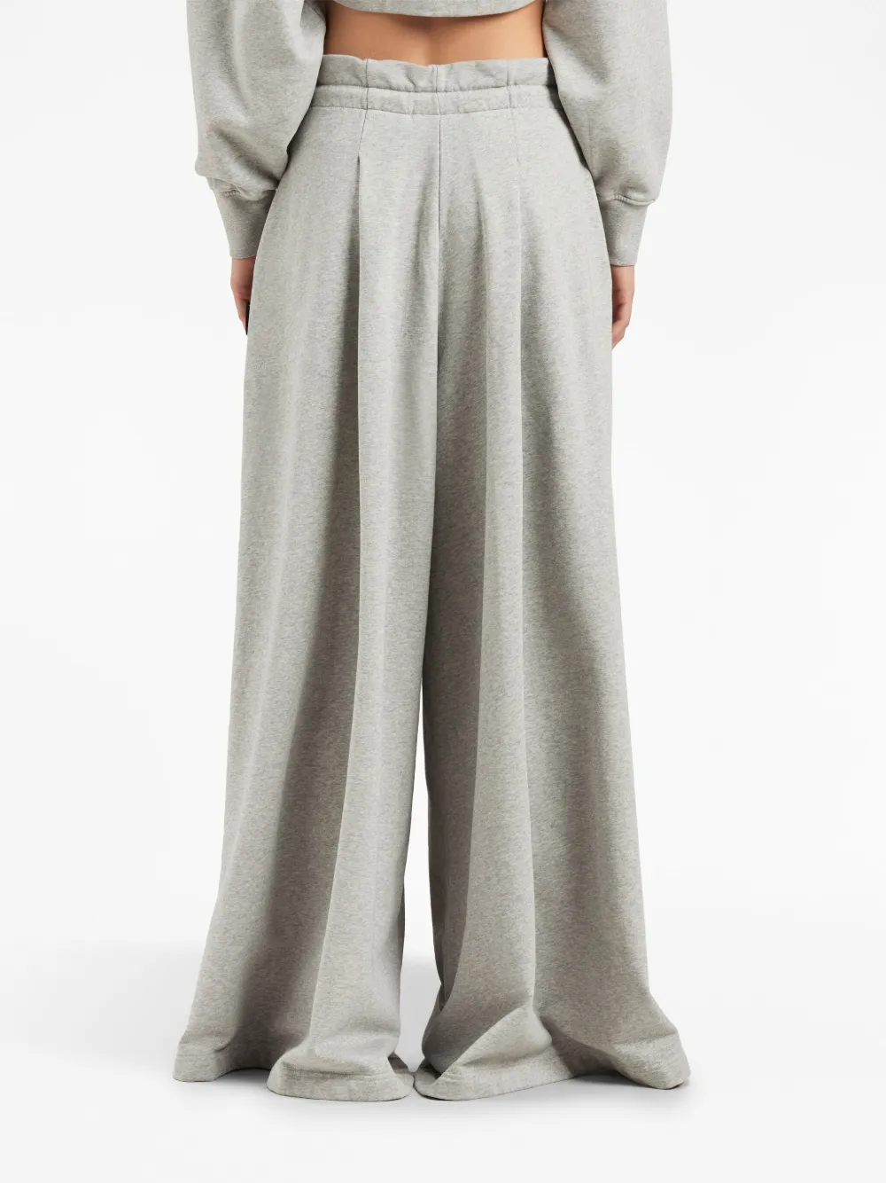 Palm Angels Wide-leg Track Pants In Grey