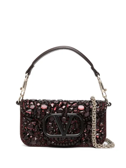 Valentino Garavani - Locò crystal-embellished shoulder bag
