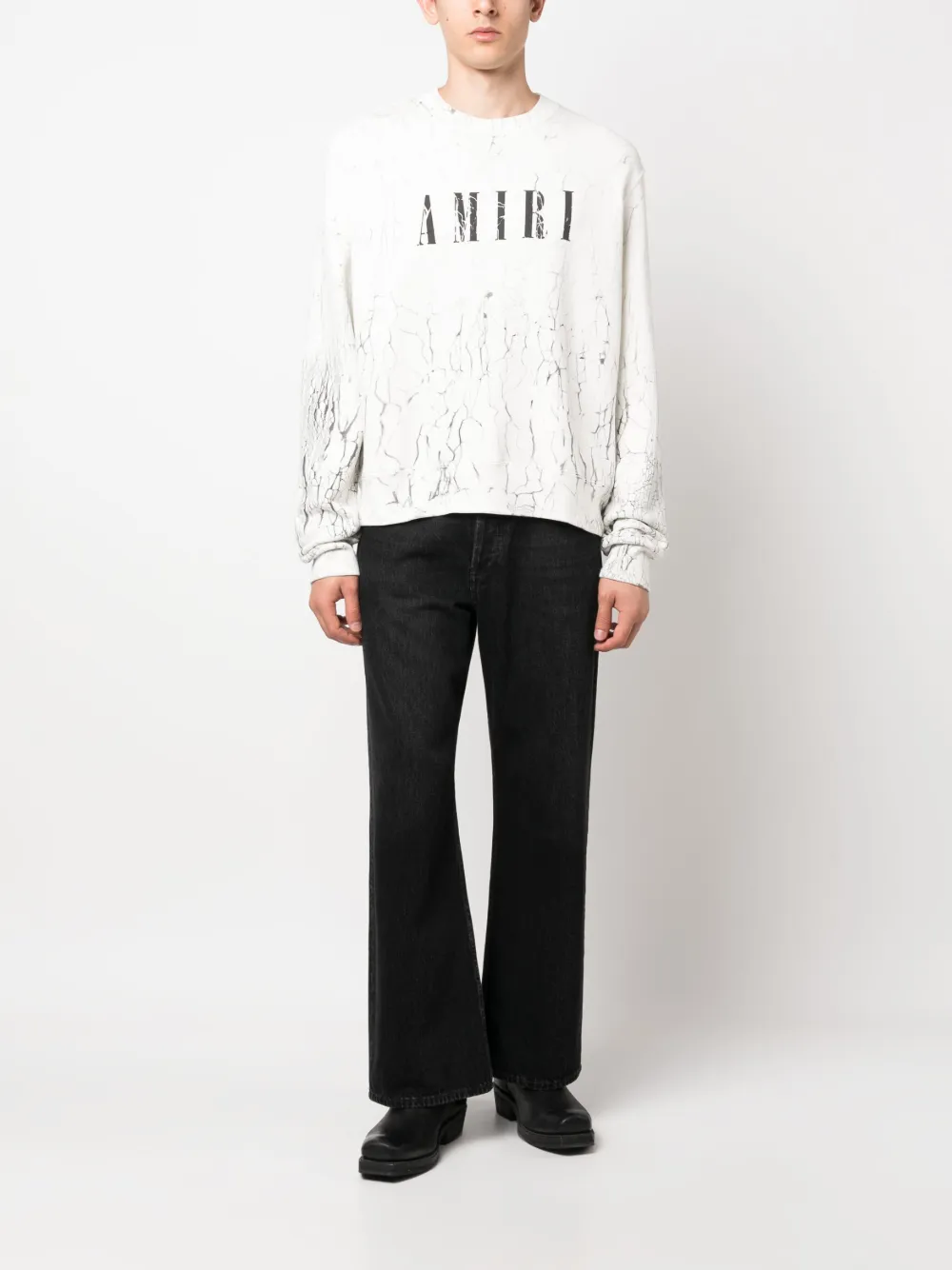 AMIRI Sweater met logoprint - Wit