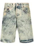 Vaquera logo-patch denim shorts - Blue