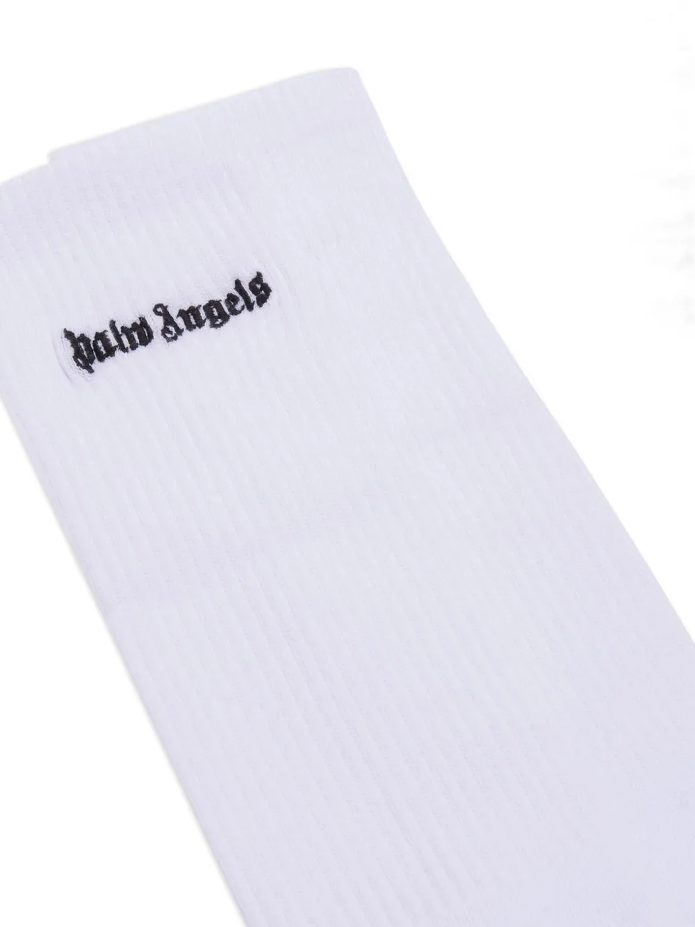 Palm Angels Sokken met geborduurd logo - Wit