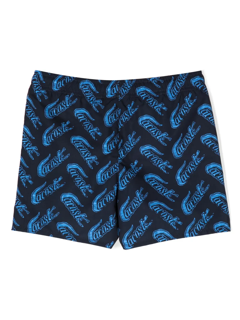 Lacoste Kids all-over logo-print shorts - Blauw