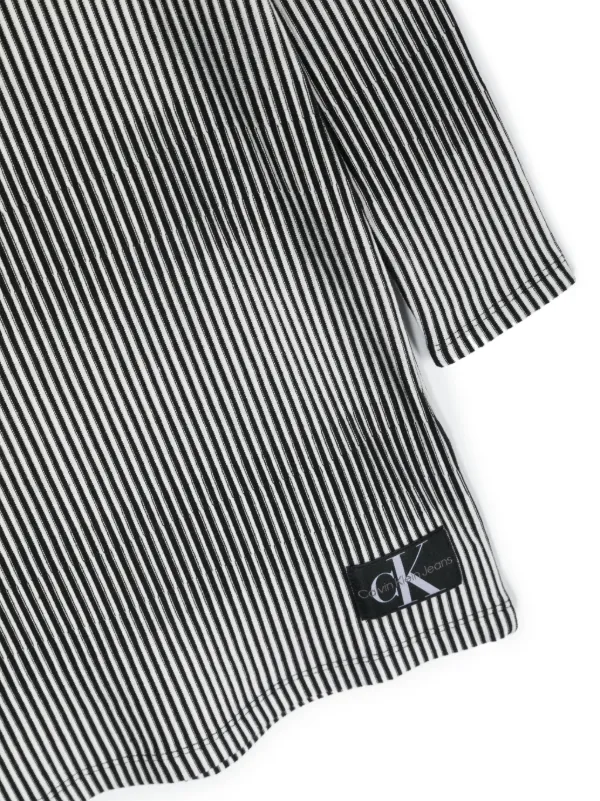 Calvin Klein Kids Striped Jersey Dress Farfetch
