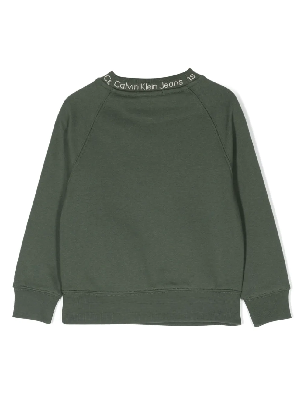 Calvin Klein Kids Jersey sweater met logoprint - Groen