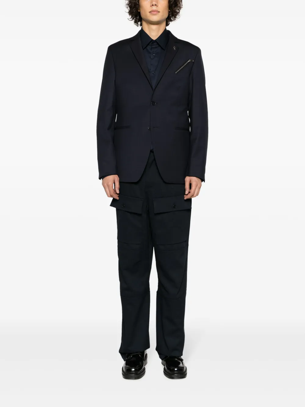 Karl Lagerfeld Popeline overhemd - Blauw