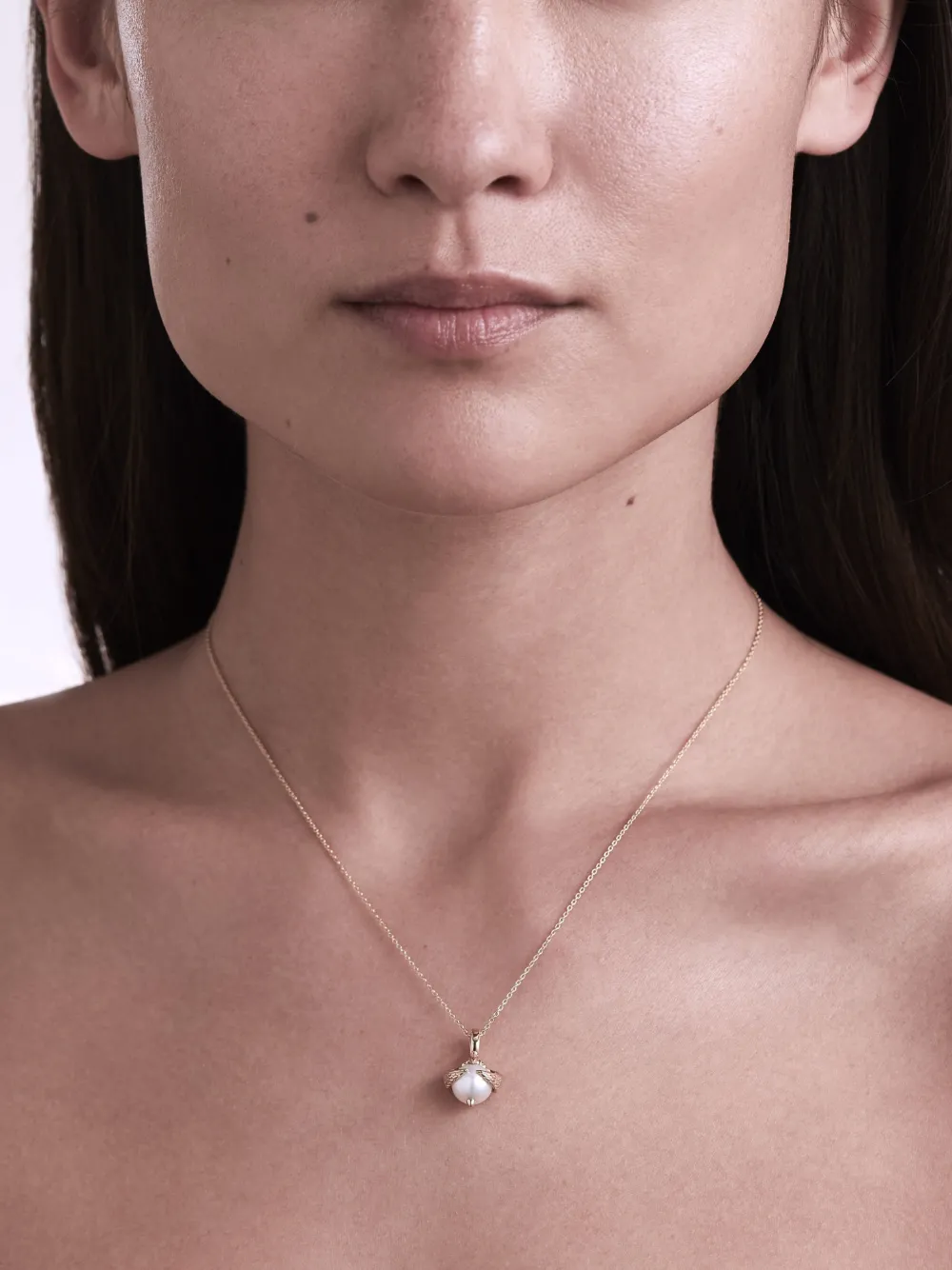 Stephen Webster 18kt yellow gold Virgo Astro Ball pearl pendant necklace - Goud