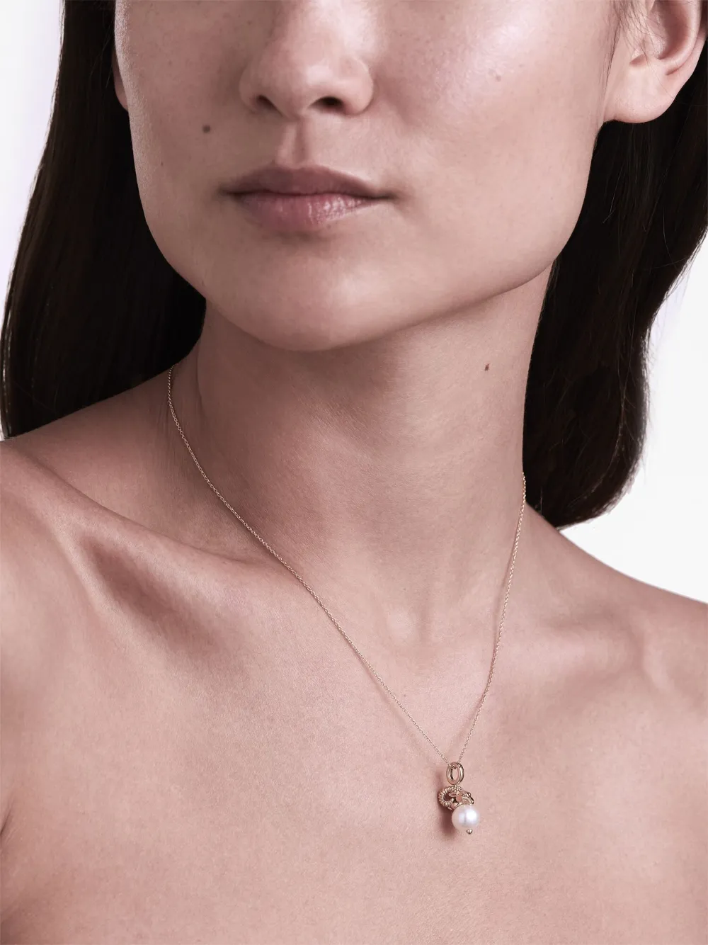 Stephen Webster 18kt yellow gold Gemini Astro Ball pearl pendant necklace - Goud