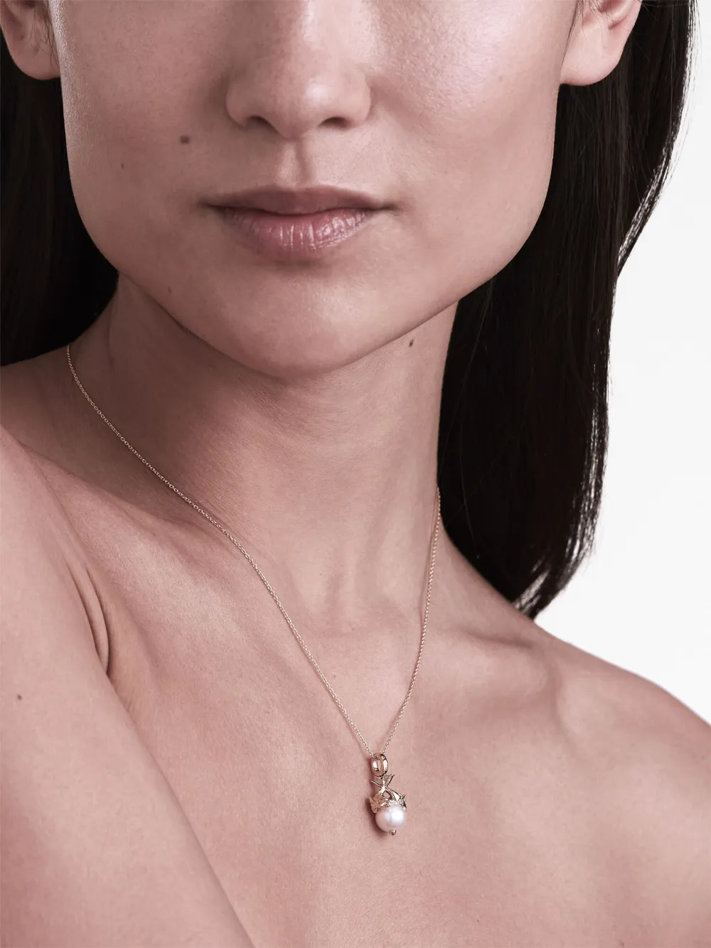 Stephen Webster 18kt yellow gold Pisces Astro Ball pearl pendant necklace - Goud