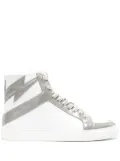 Zadig&Voltaire High Flash Infinity leather sneakers - White