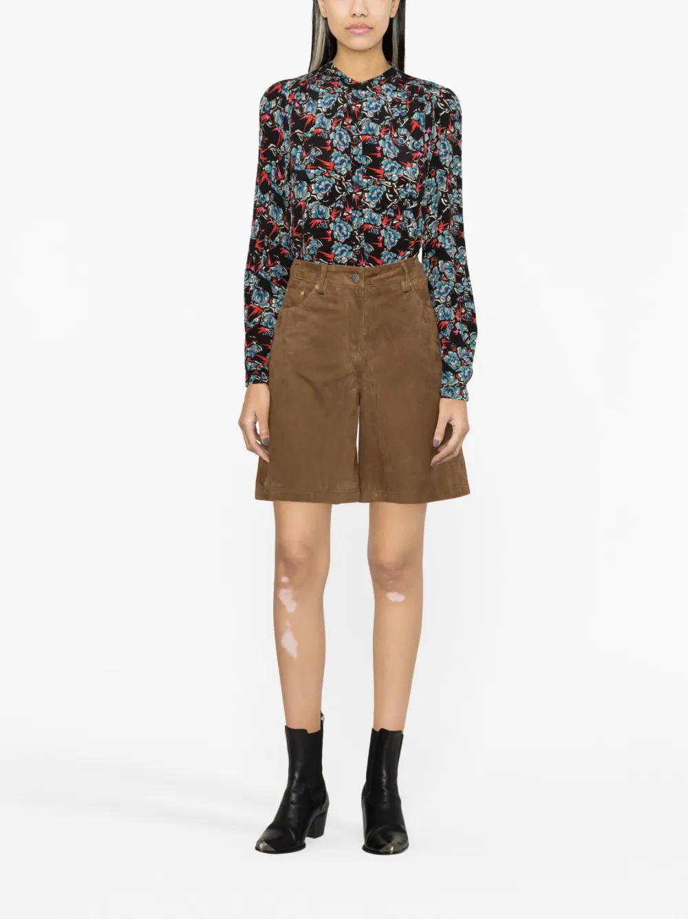 Zadig&Voltaire Tchin printed silk blouse - Zwart