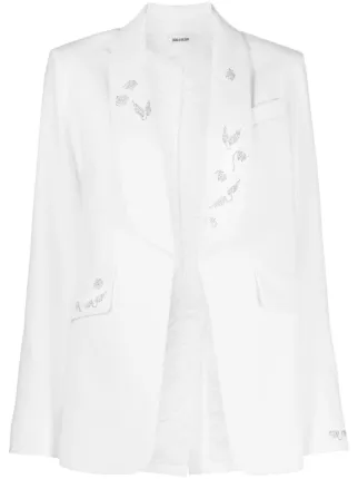 Zadig&Voltaire★Victor Cotton Blazer Judo 白ジャケット Zadig&Voltaire☆Victor Cotton Blazer Judo 白ジャケット