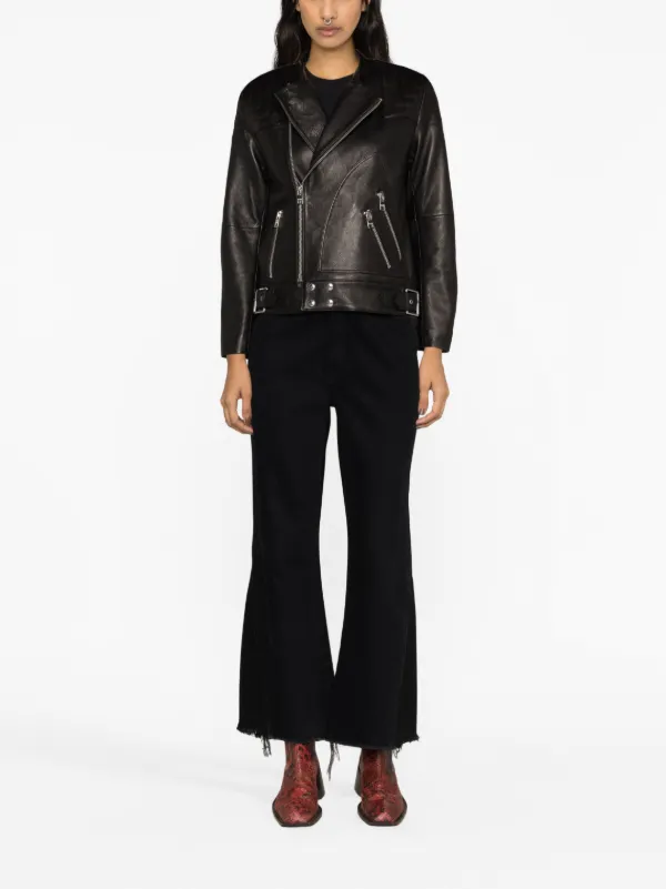 格安SALEスタート!の商品をすべて Zadig&Voltaire レザー ライダースジャケット | ブラック ジャケット・アウター