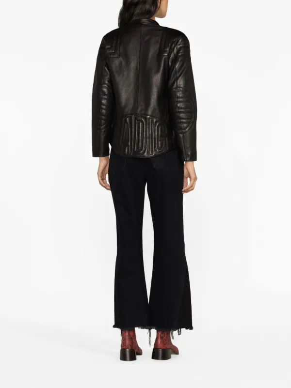 Zadig&Voltaire レザー ライダースジャケット | ブラック